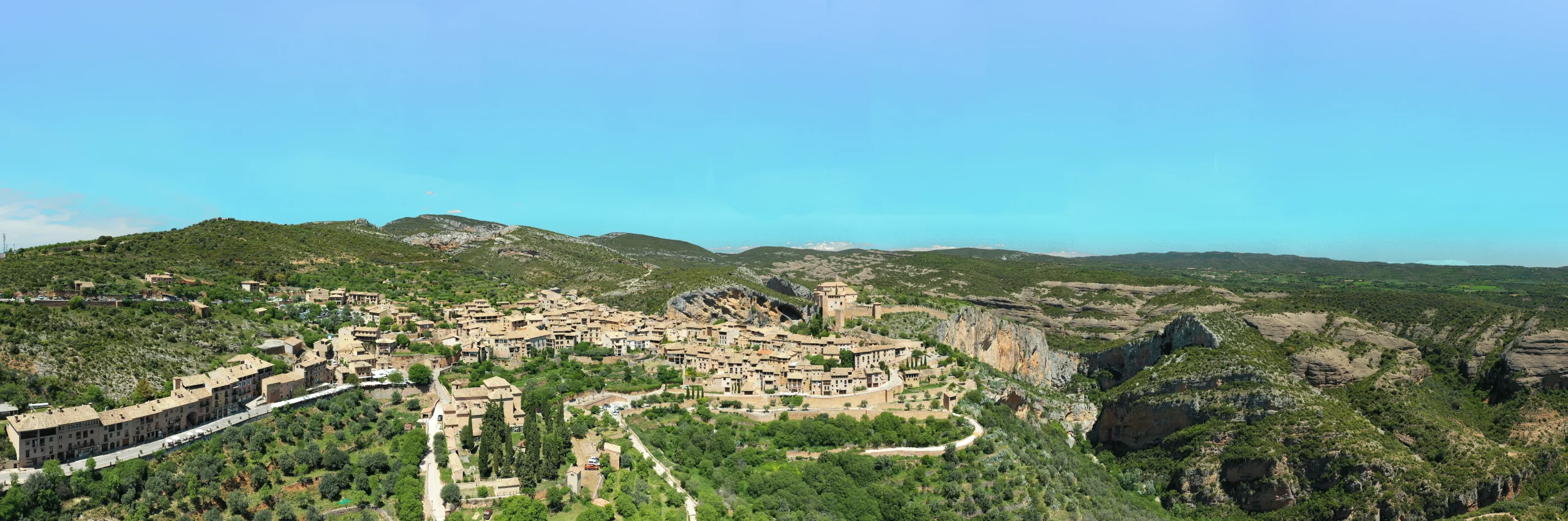 photo panoramique en espagne par drone 