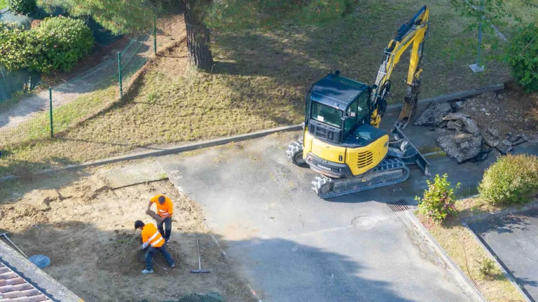 Photo aérienne par drone pour le suivi d'un chantier BTP